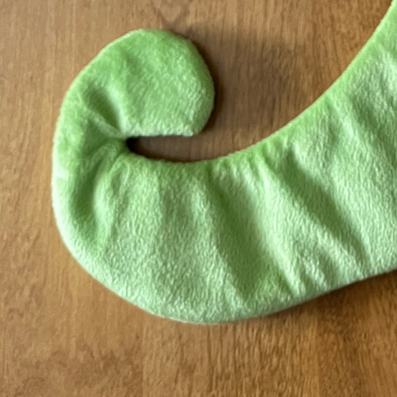 Whimsical Lime Green Xmas Stocking. 18 inches long. Pile Knot Trim. New w/ tag - Picture 5 of 6